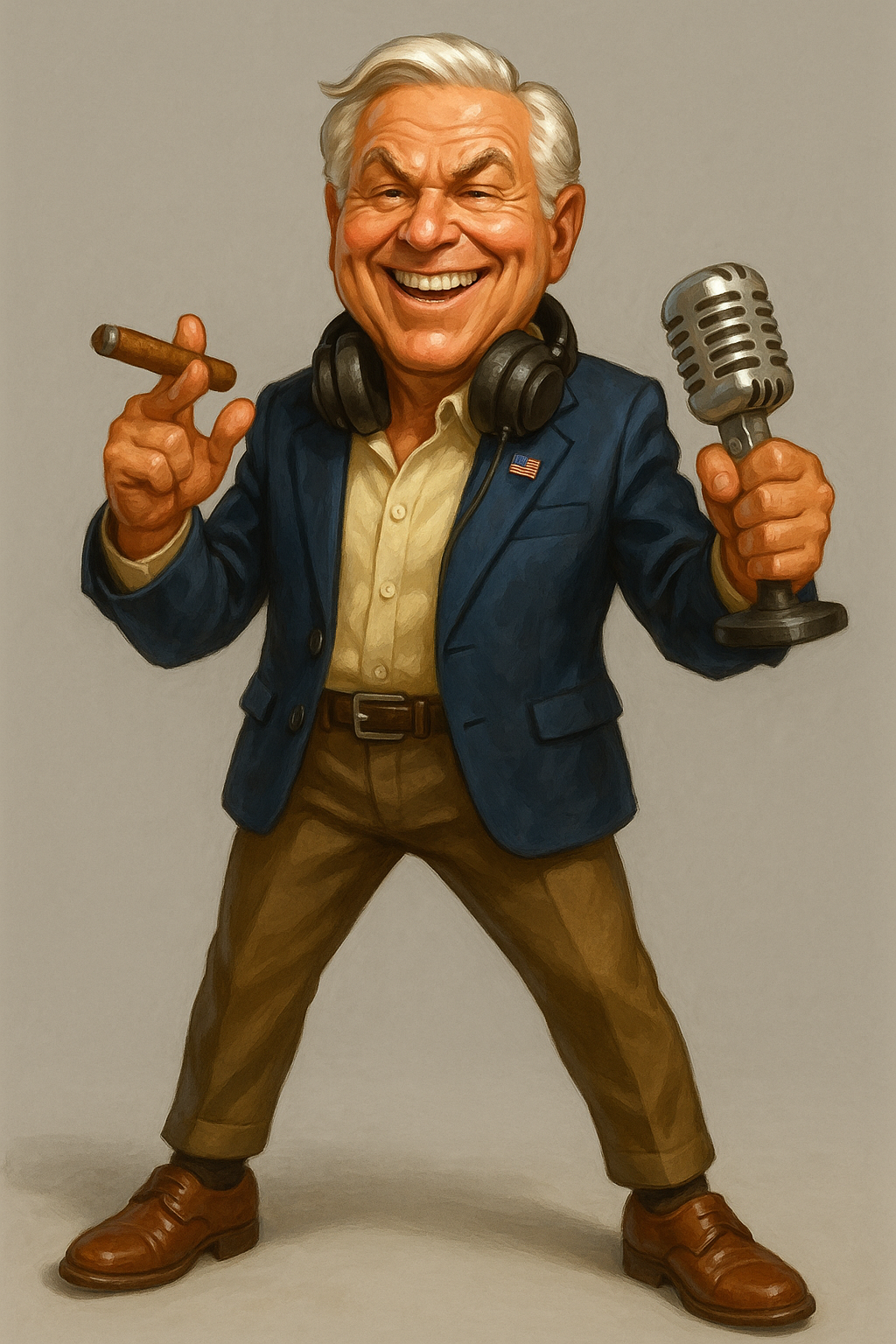 The Broadcaster — PoliticsGo character